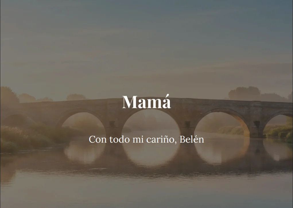 Portada de un libro personalizado MemoryTale para una madre, con el título Mamá