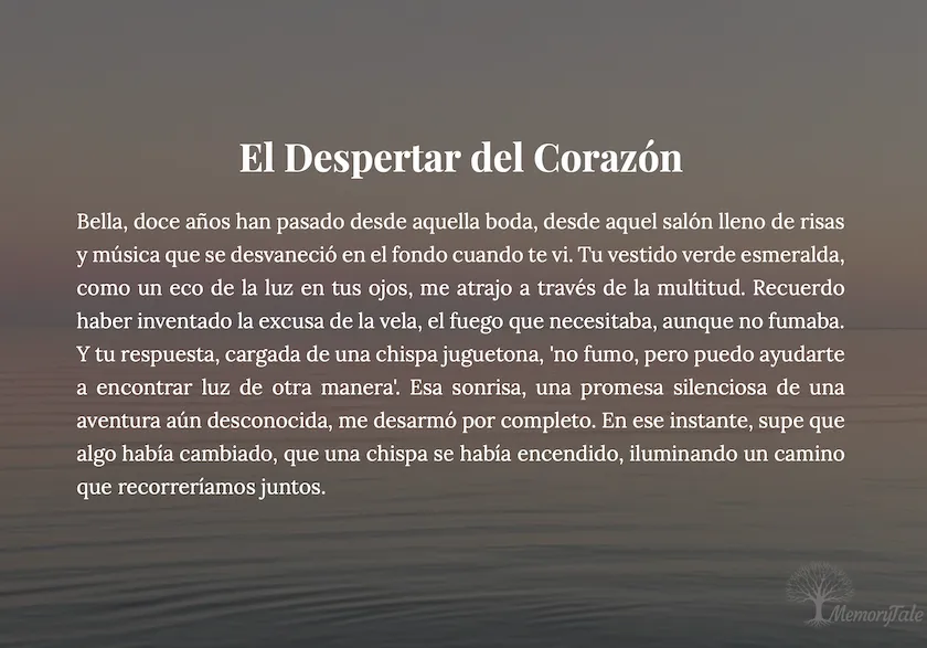 Página interior de un libro para la pareja
